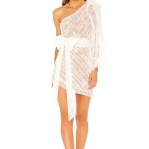 For Love & Lemons Dynasty One Shoulder Dress